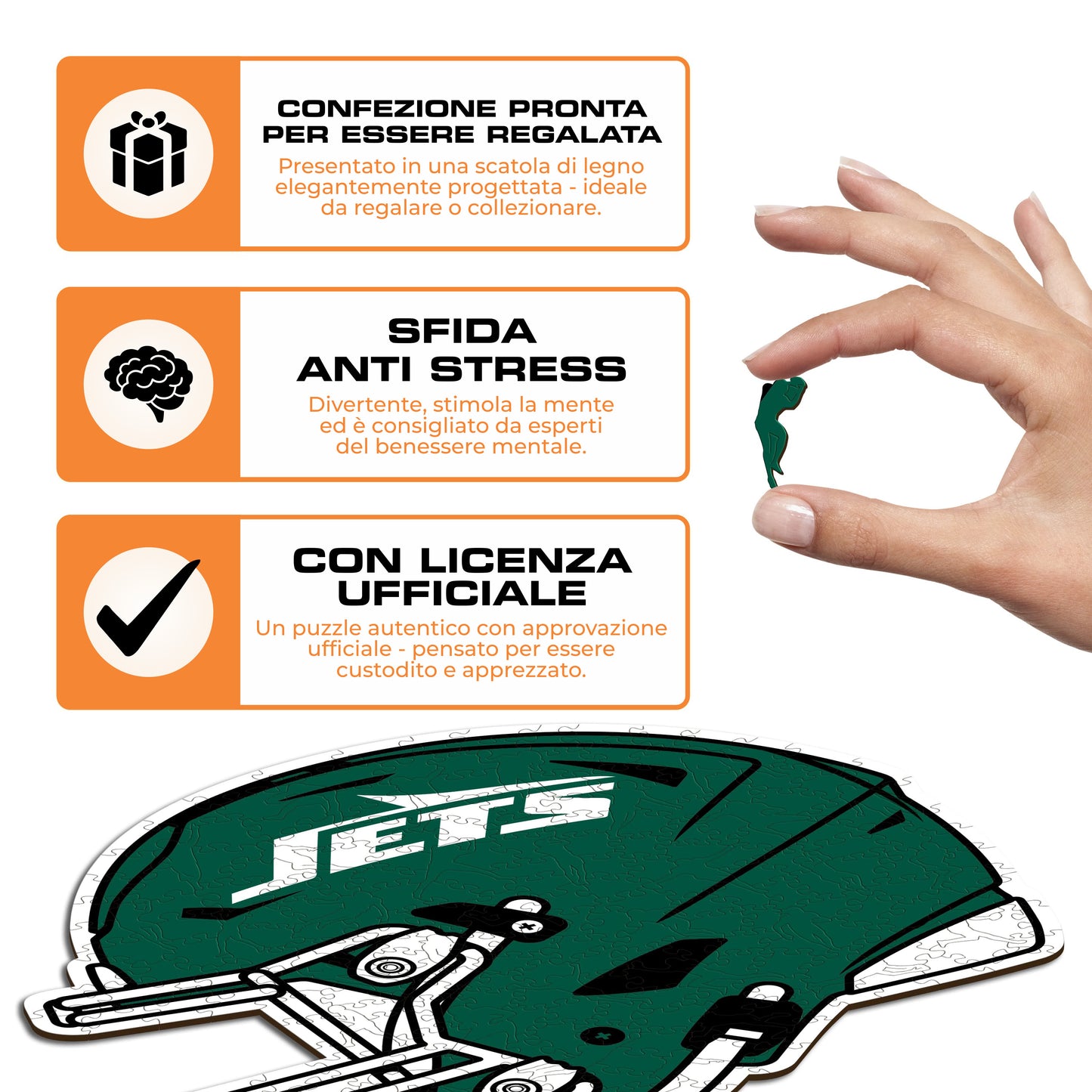Casco New York Jets™ - Puzzle di Legno