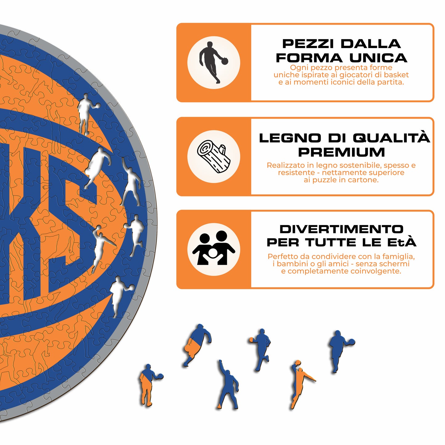New York Knicks™ Logo - Puzzle di Legno