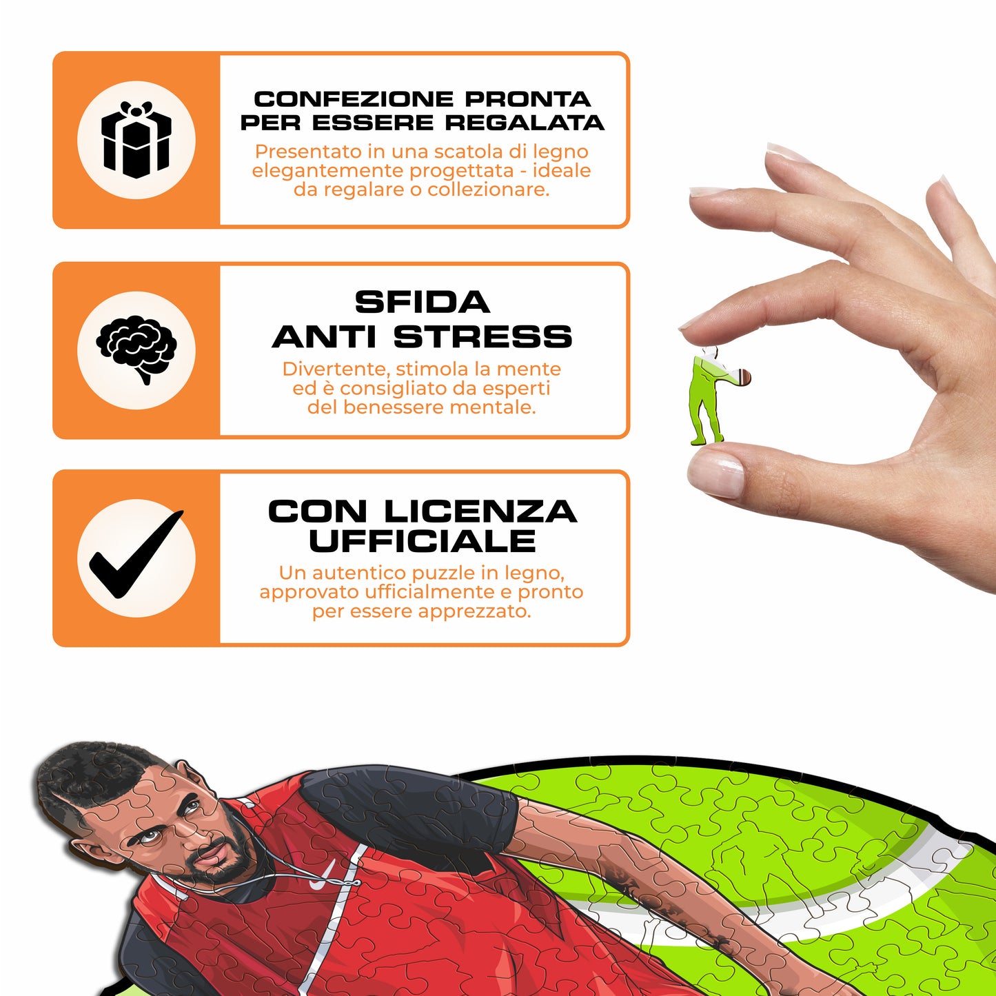 Nick Kyrgios - Puzzle di Legno