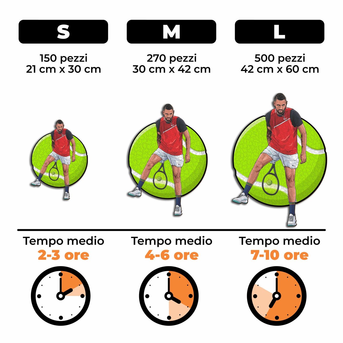 Nick Kyrgios - Puzzle di Legno