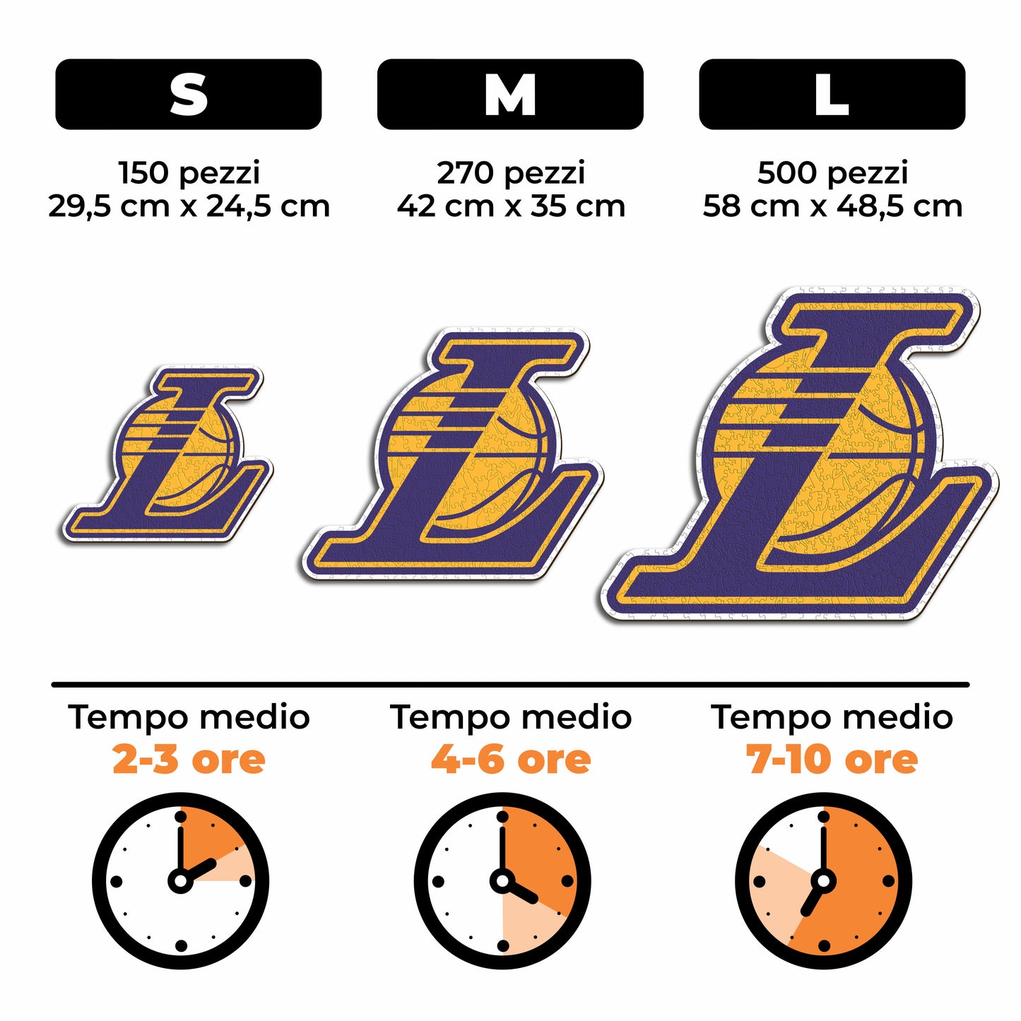 Los Angeles Lakers™ Logo - Puzzle di Legno