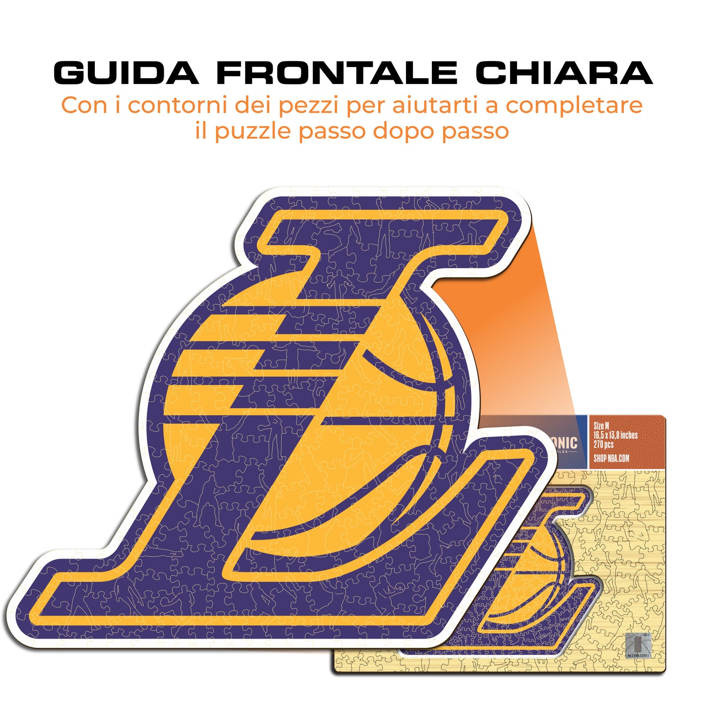 Los Angeles Lakers™ Logo - Puzzle di Legno