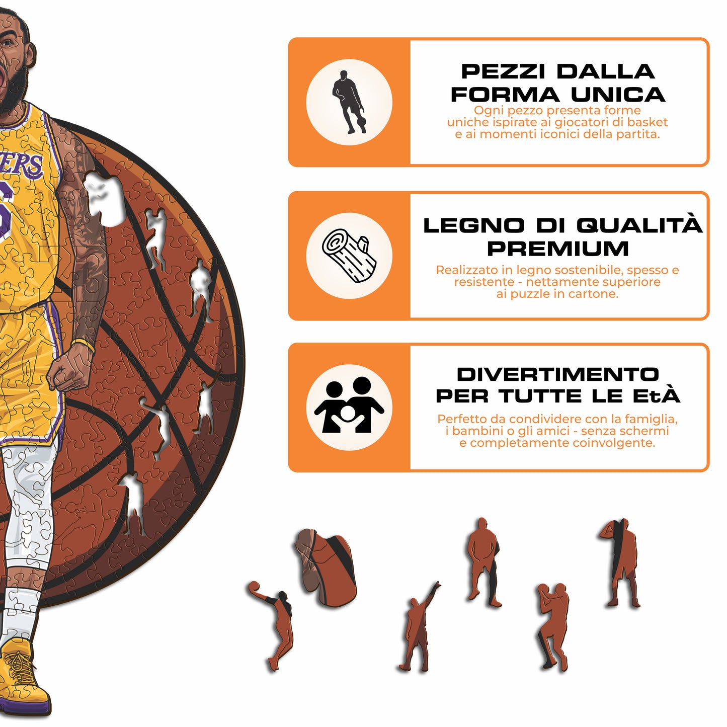 LeBron James - Puzzle di Legno