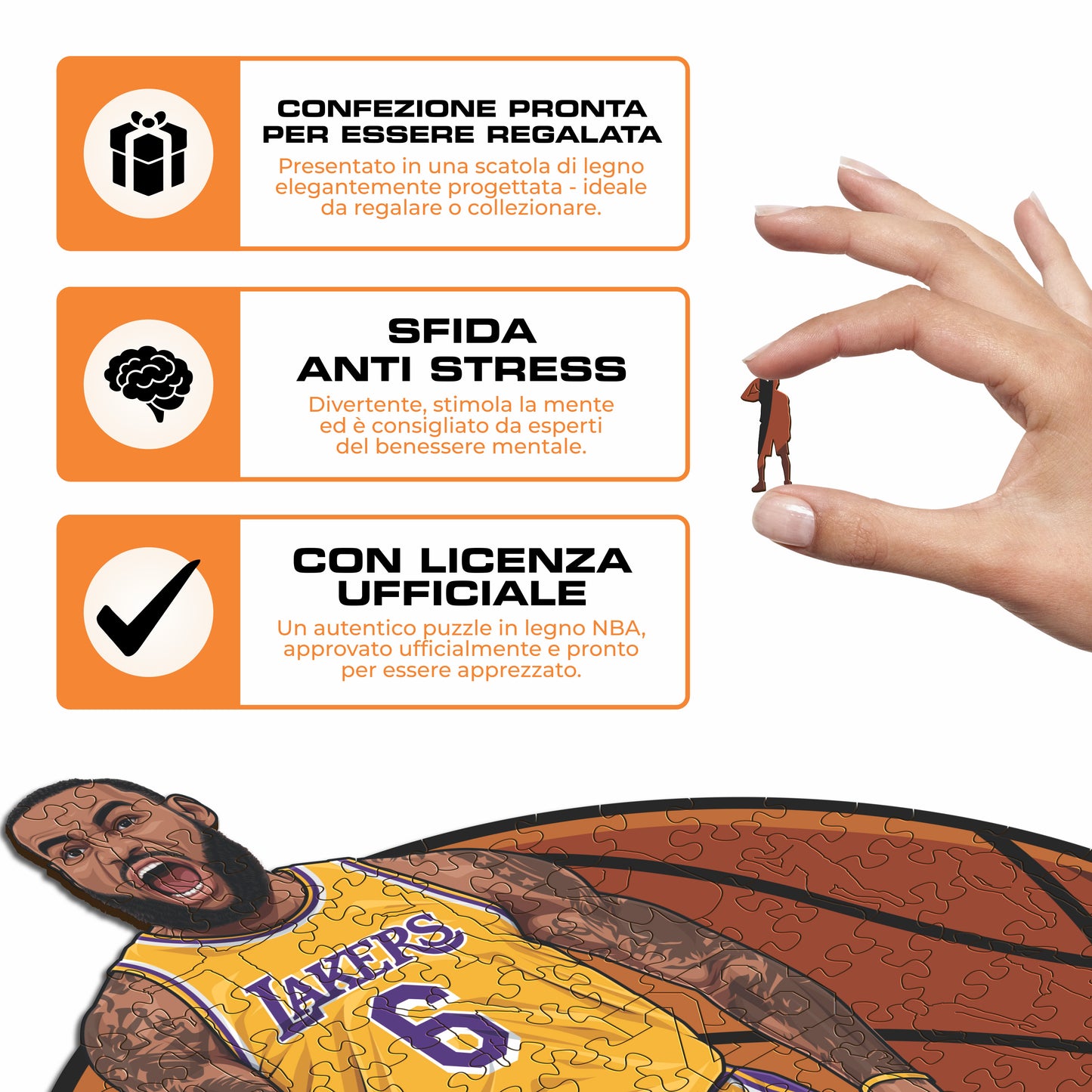 LeBron James - Puzzle di Legno