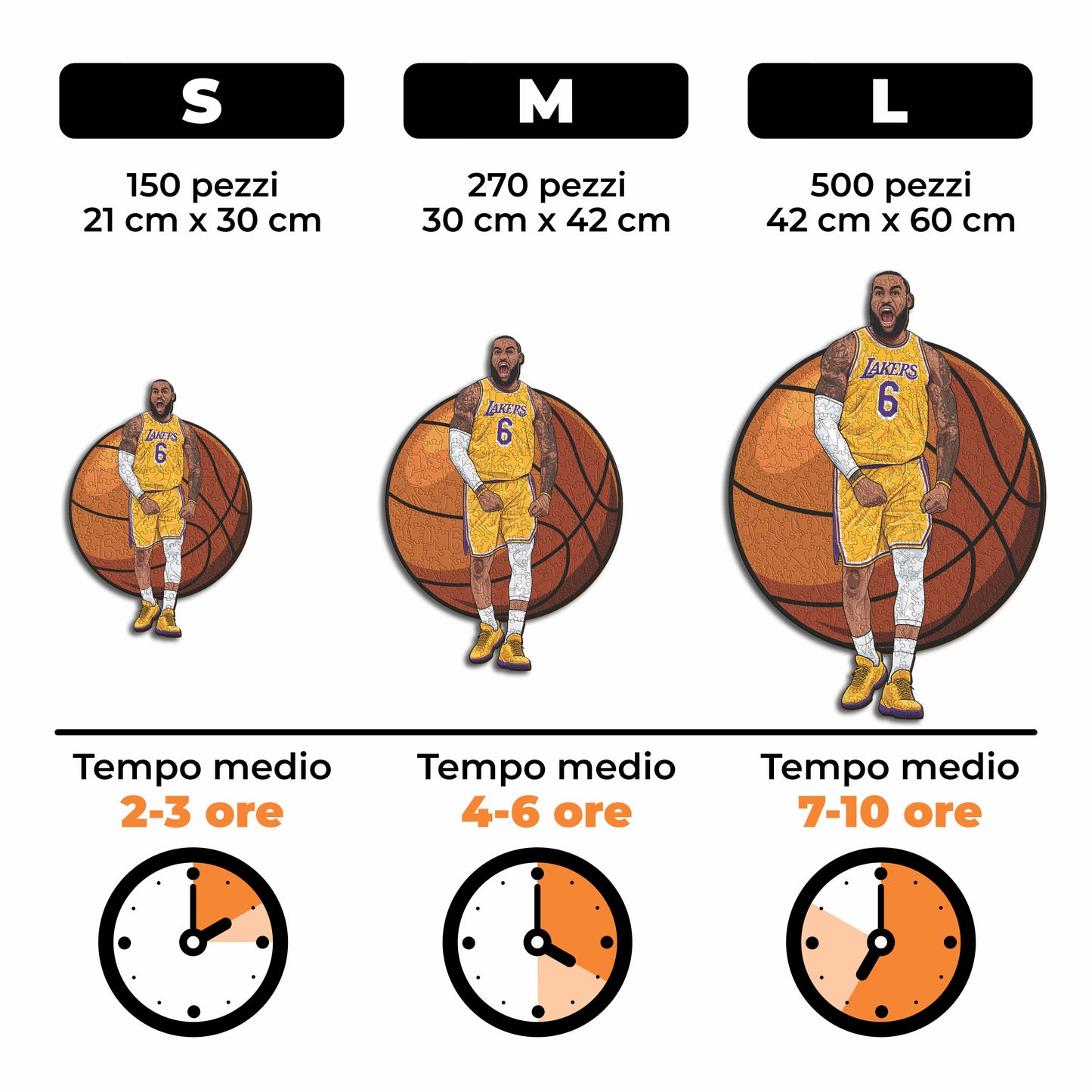 LeBron James - Puzzle di Legno