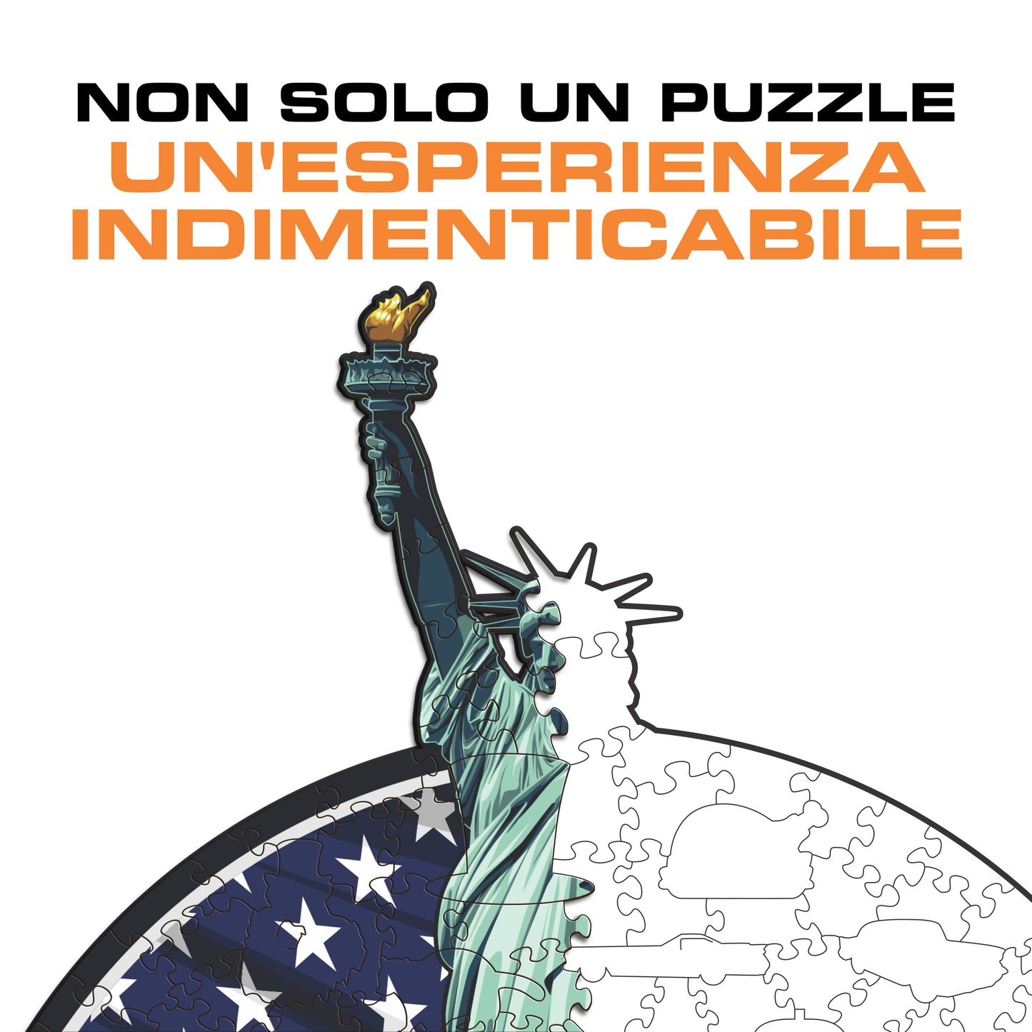 Statua della Libertà - Puzzle di Legno
