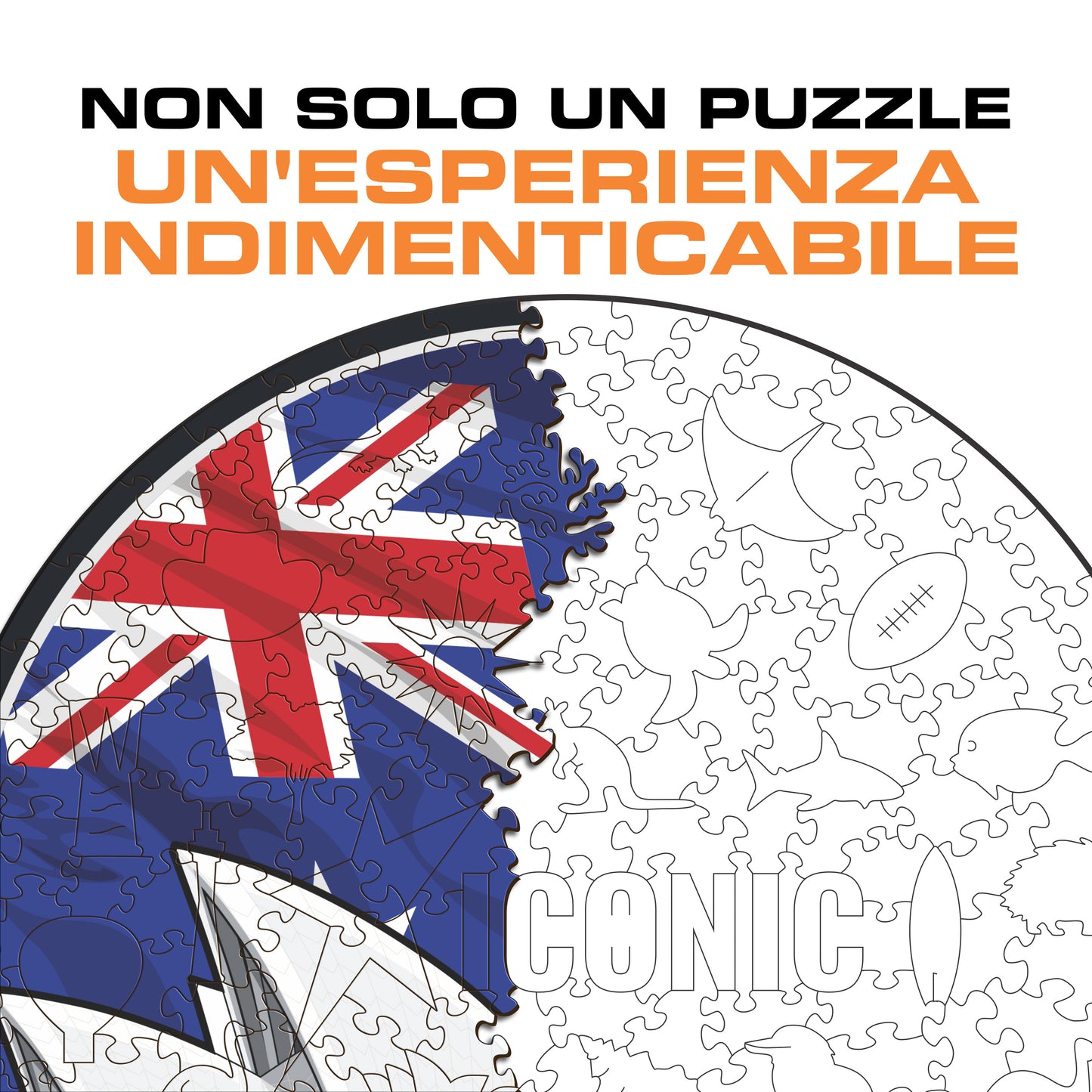 Sydney Opera House - Puzzle di Legno