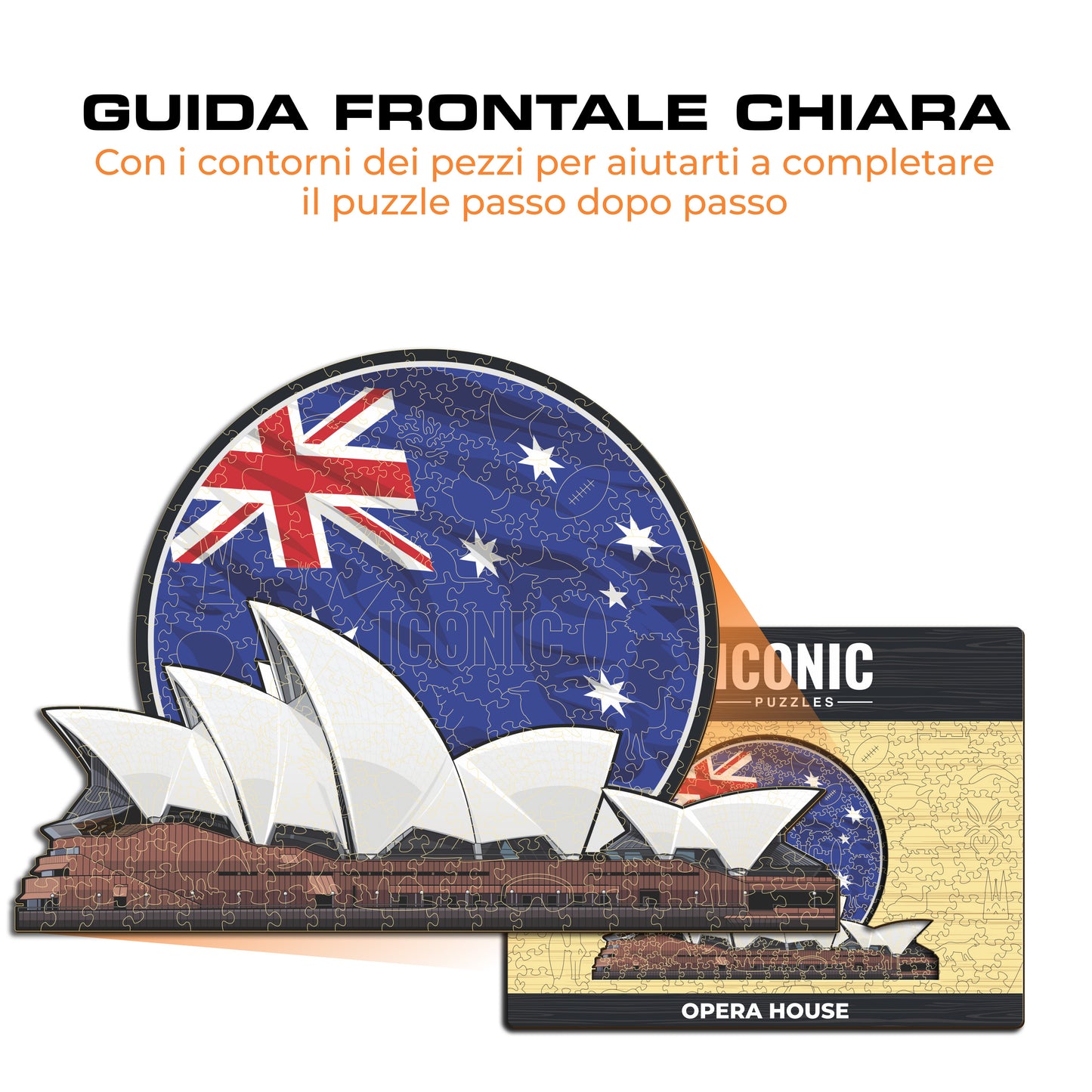 Sydney Opera House - Puzzle di Legno