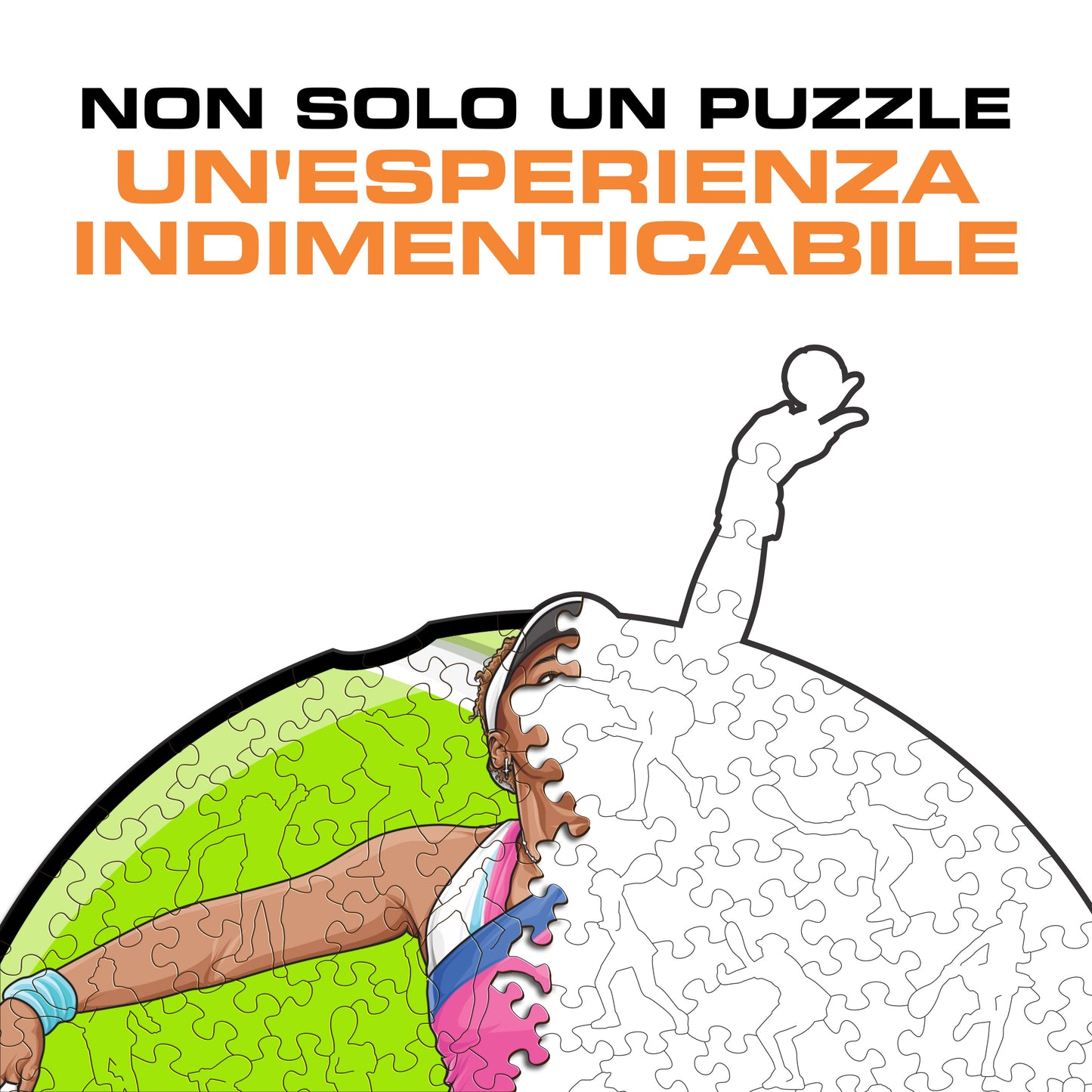 Naomi Osaka - Puzzle di Legno