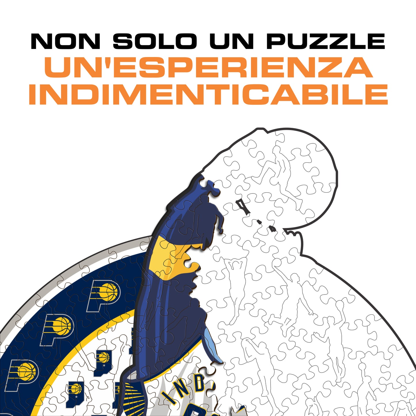 Indiana Pacers™ Mascotte - Puzzle di Legno
