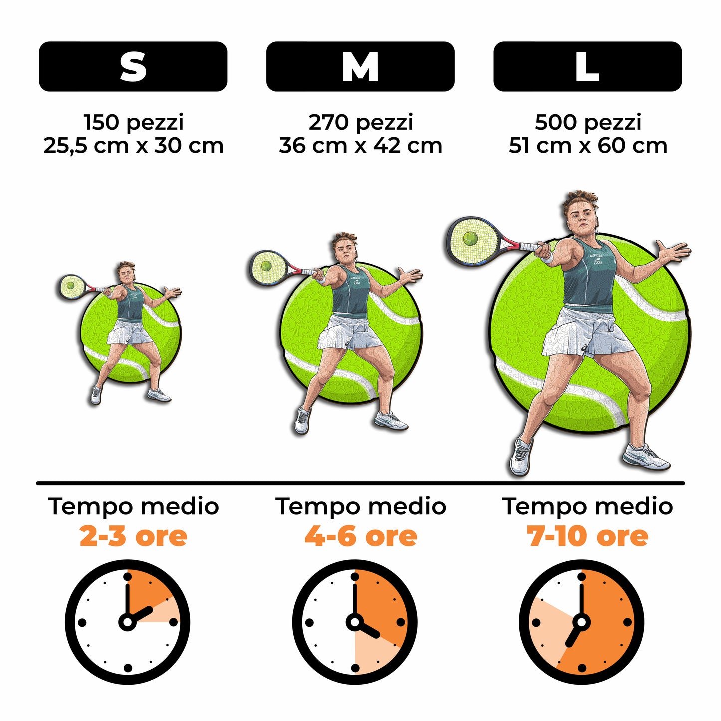 Jasmine Paolini - Puzzle di Legno