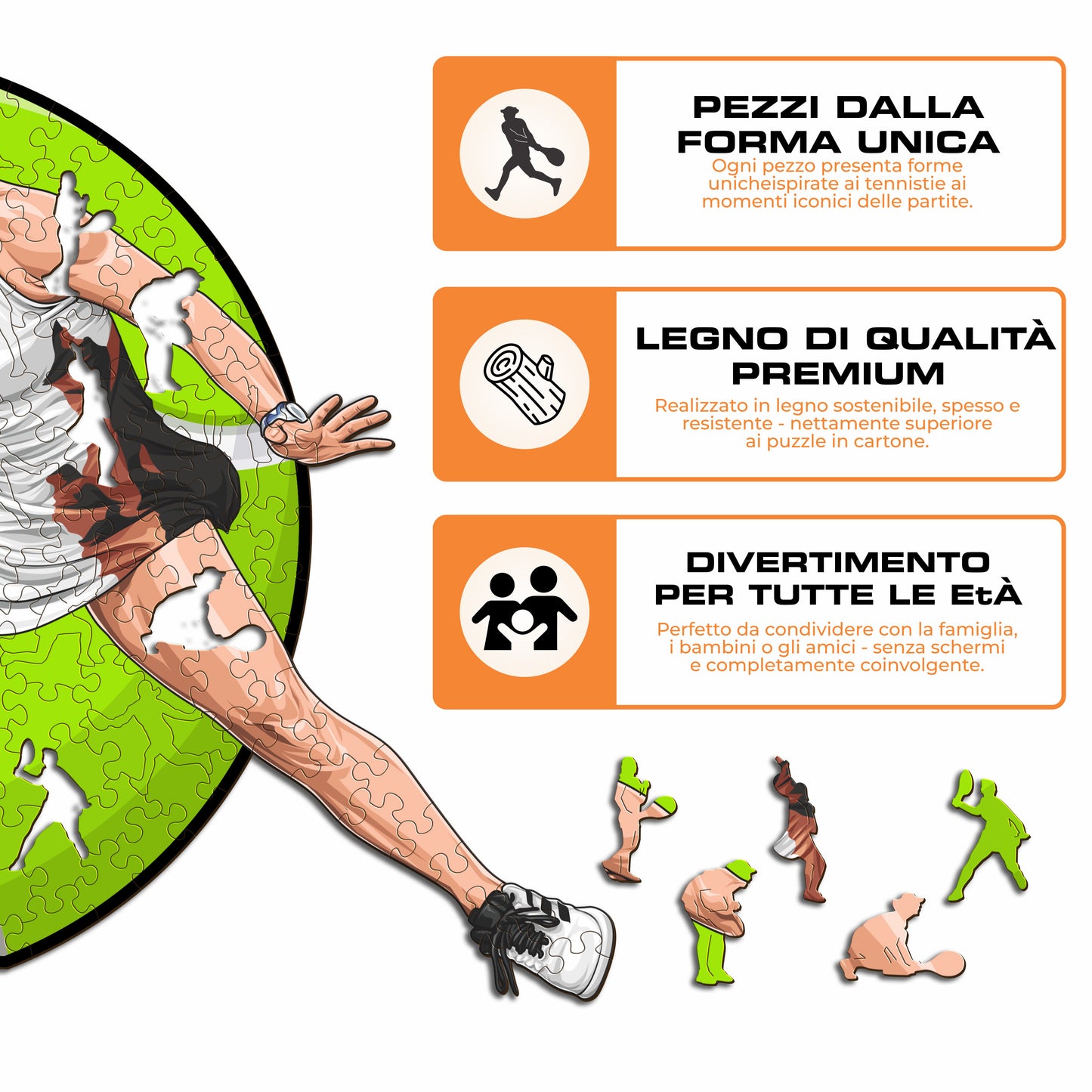 Jessica Pegula - Puzzle di Legno