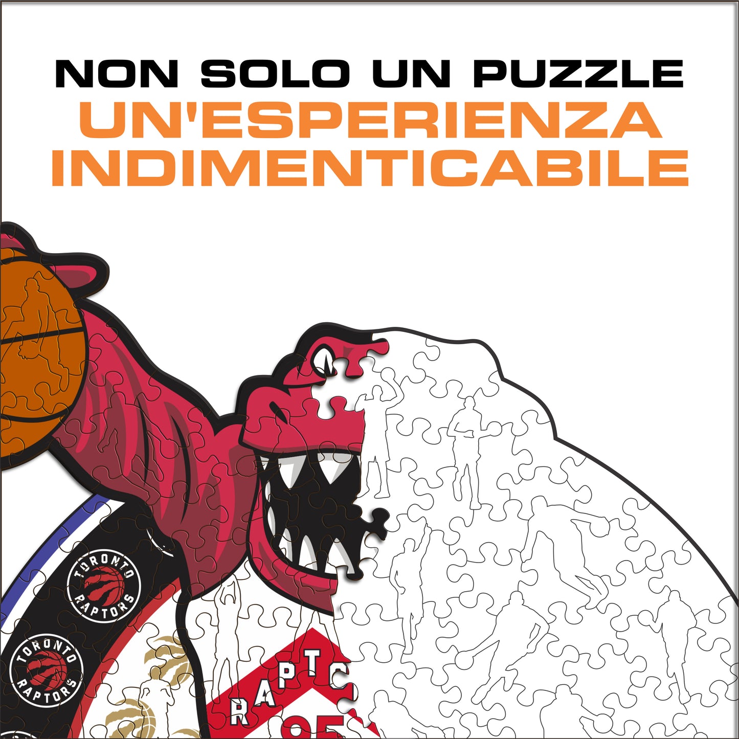 Toronto Raptors™ Mascotte - Puzzle di Legno