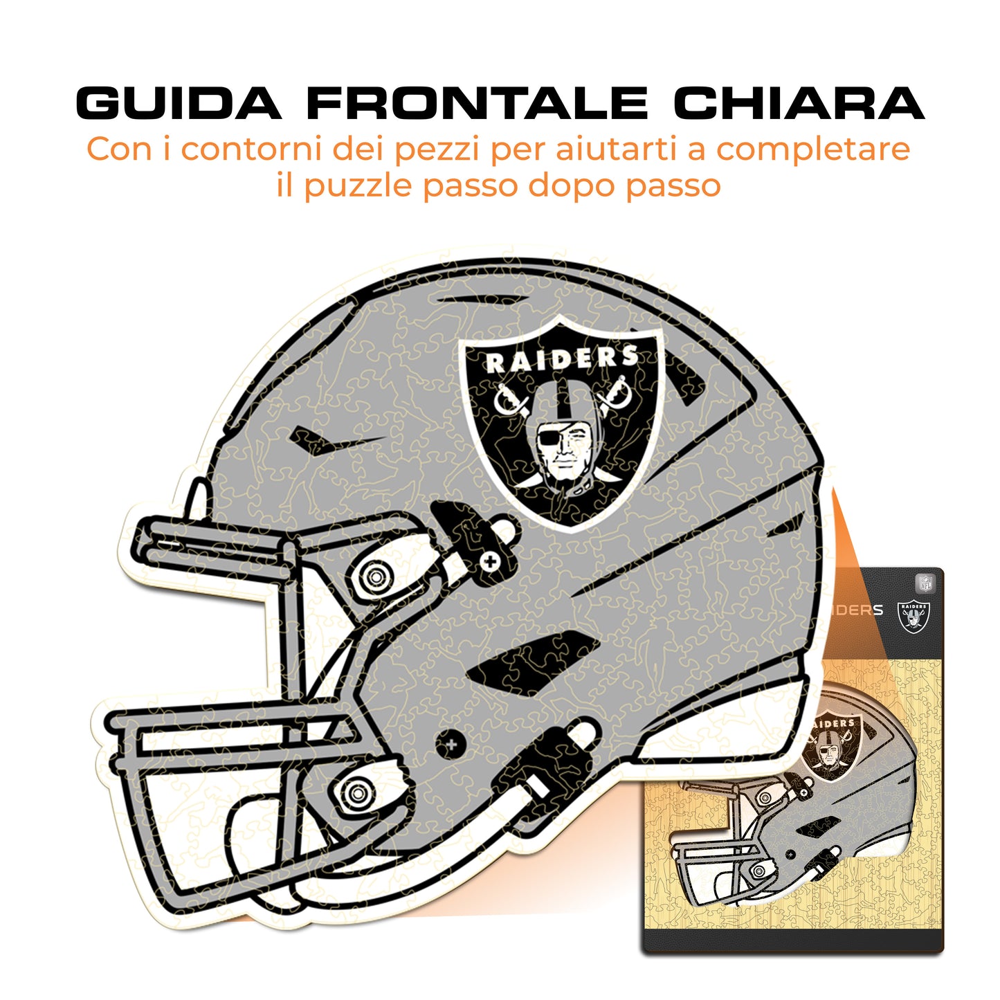Casco Las Vegas Raiders™ - Puzzle di Legno