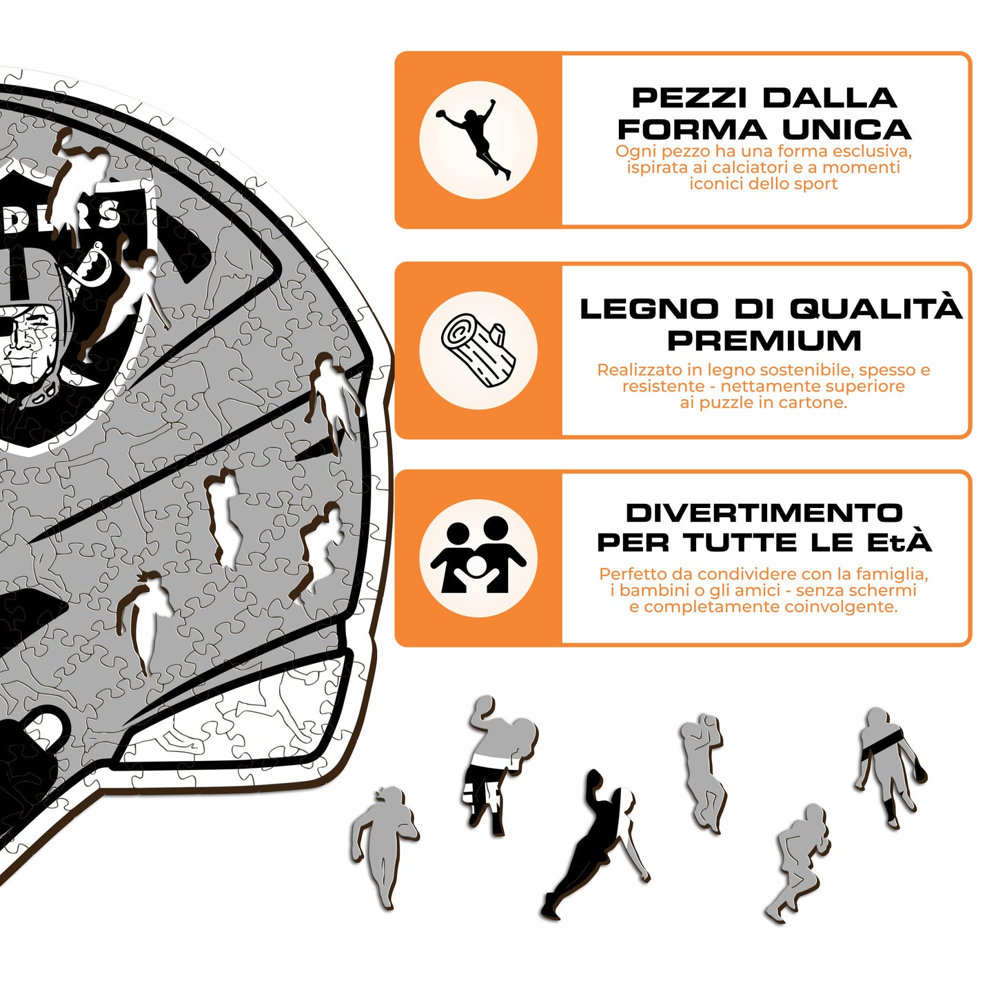 Casco Las Vegas Raiders™ - Puzzle di Legno