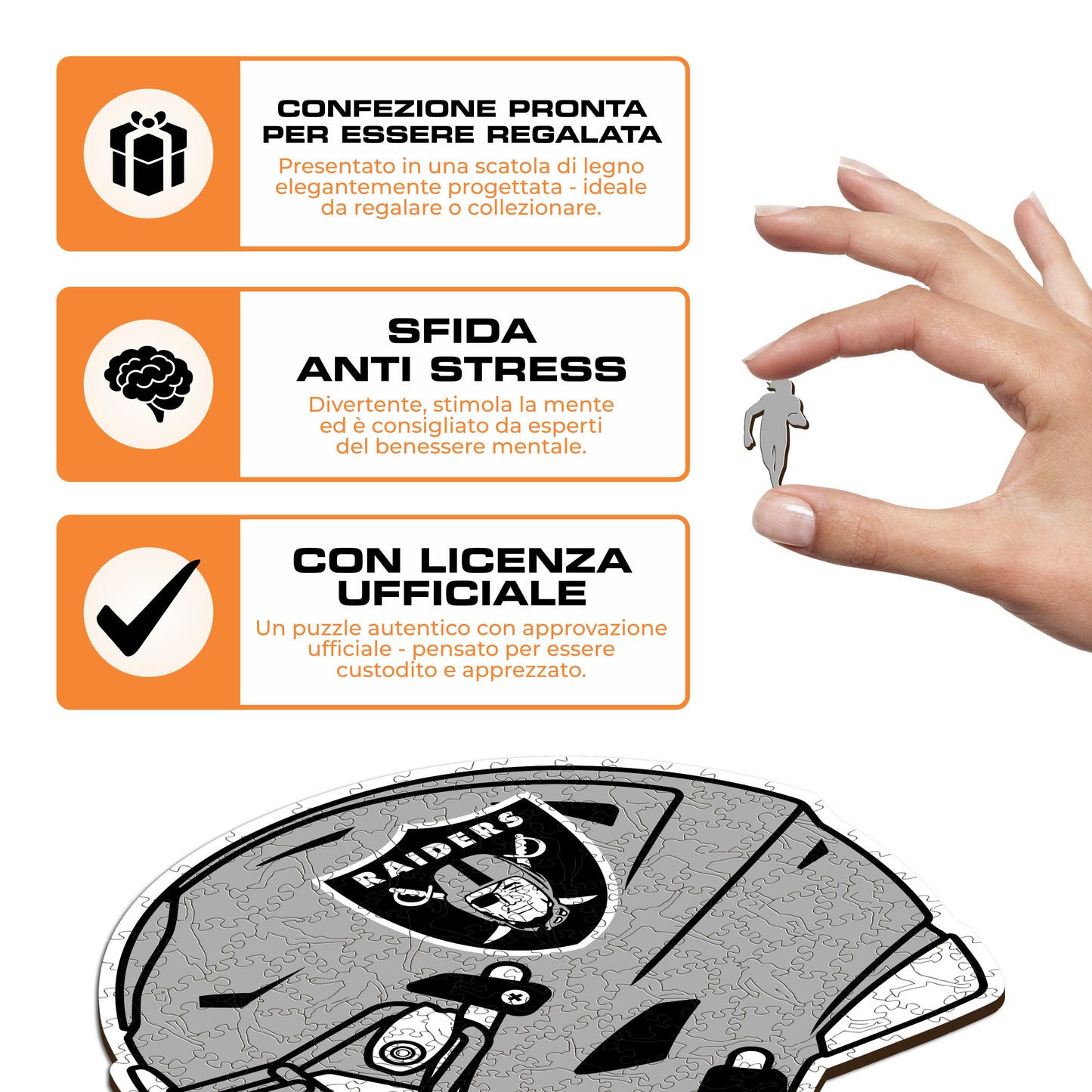 Casco Las Vegas Raiders™ - Puzzle di Legno