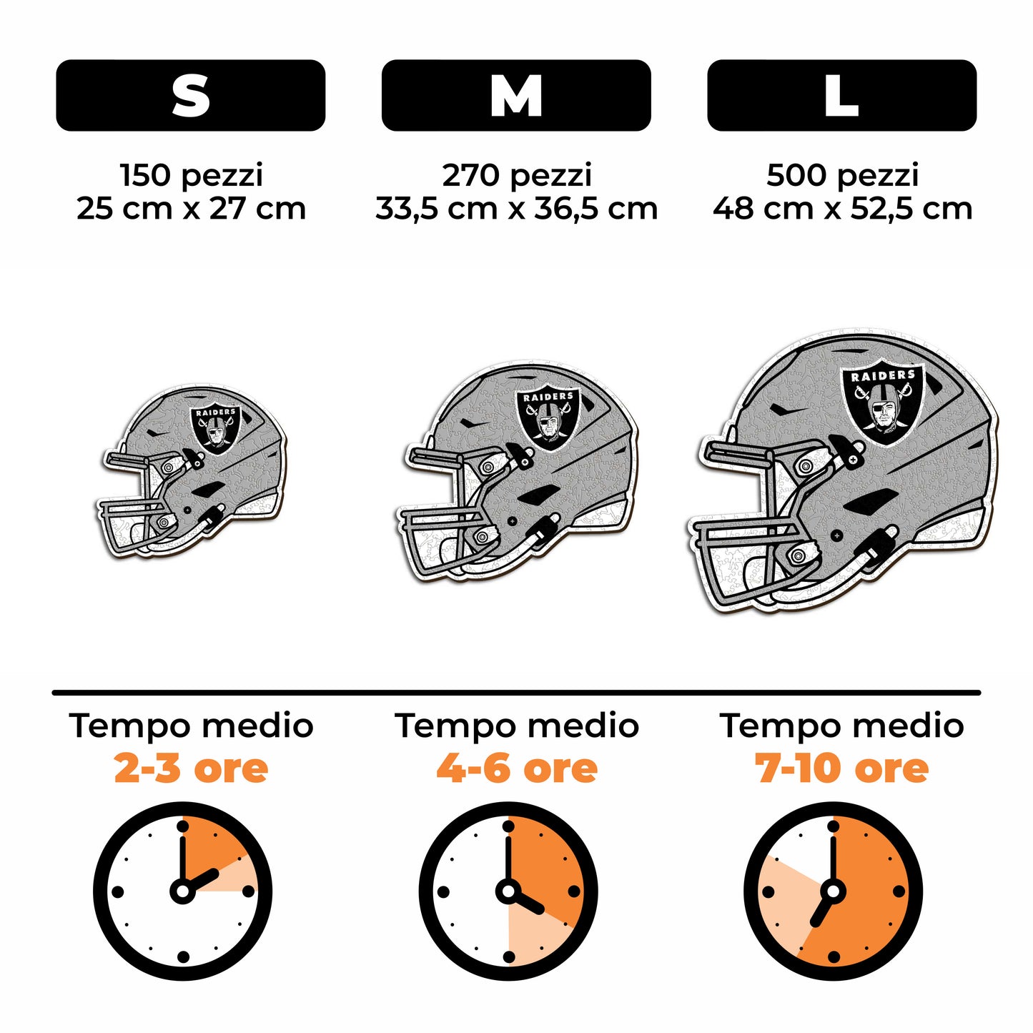 Casco Las Vegas Raiders™ - Puzzle di Legno