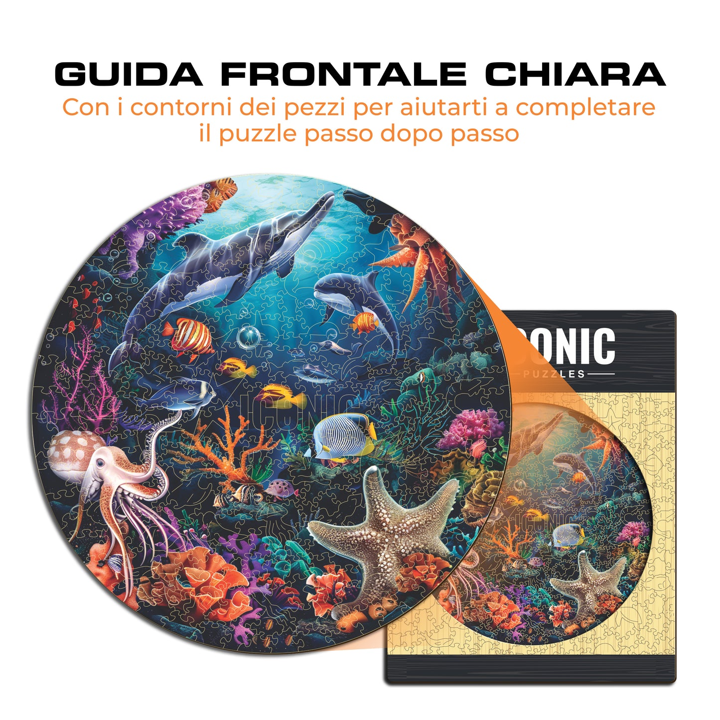 Animali Marini - Puzzle di Legno
