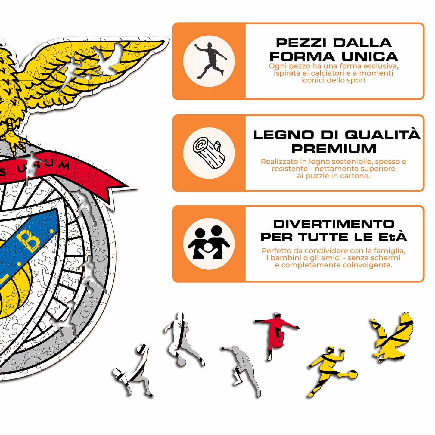Logo Benfica® - Puzzle di Legno