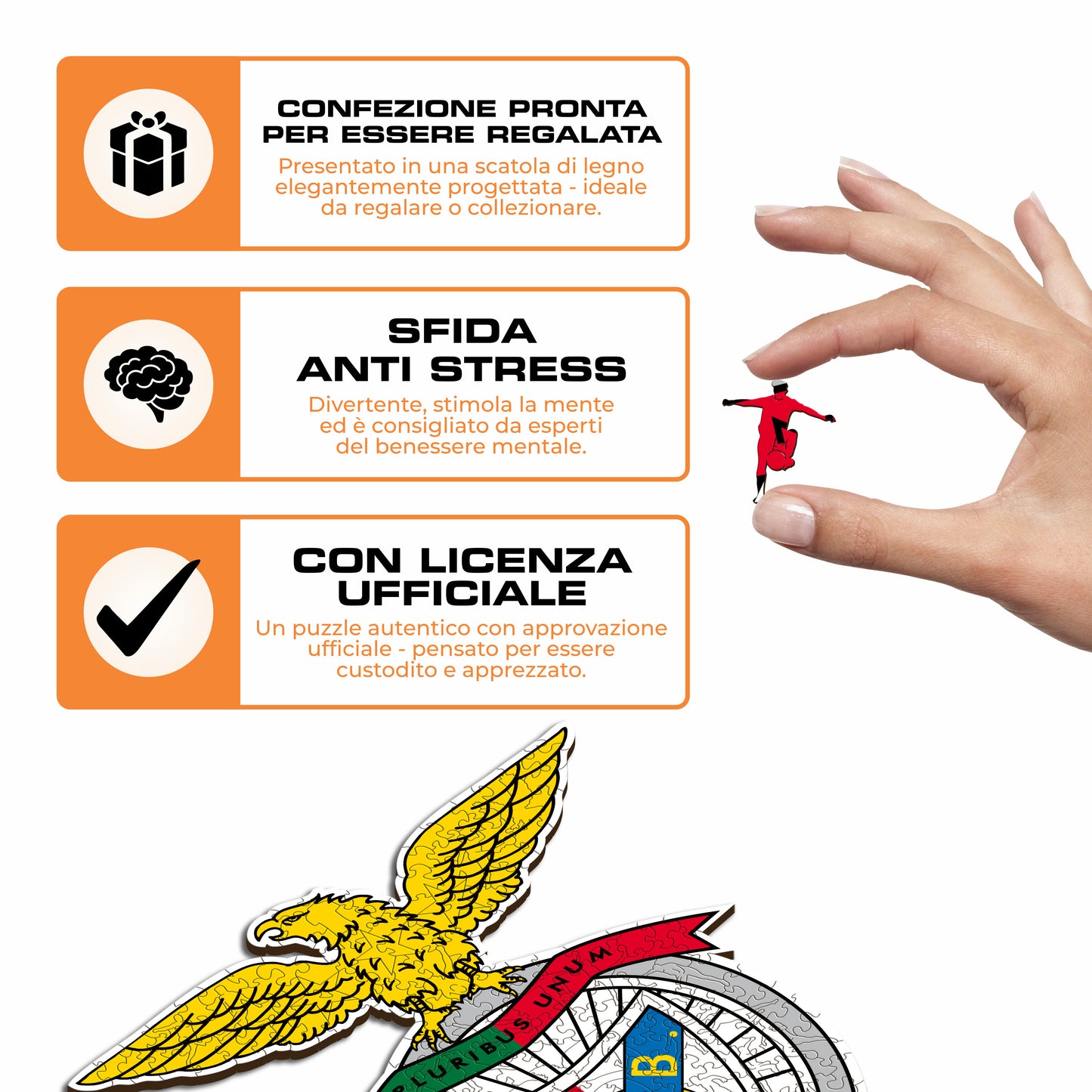 Logo Benfica® - Puzzle di Legno
