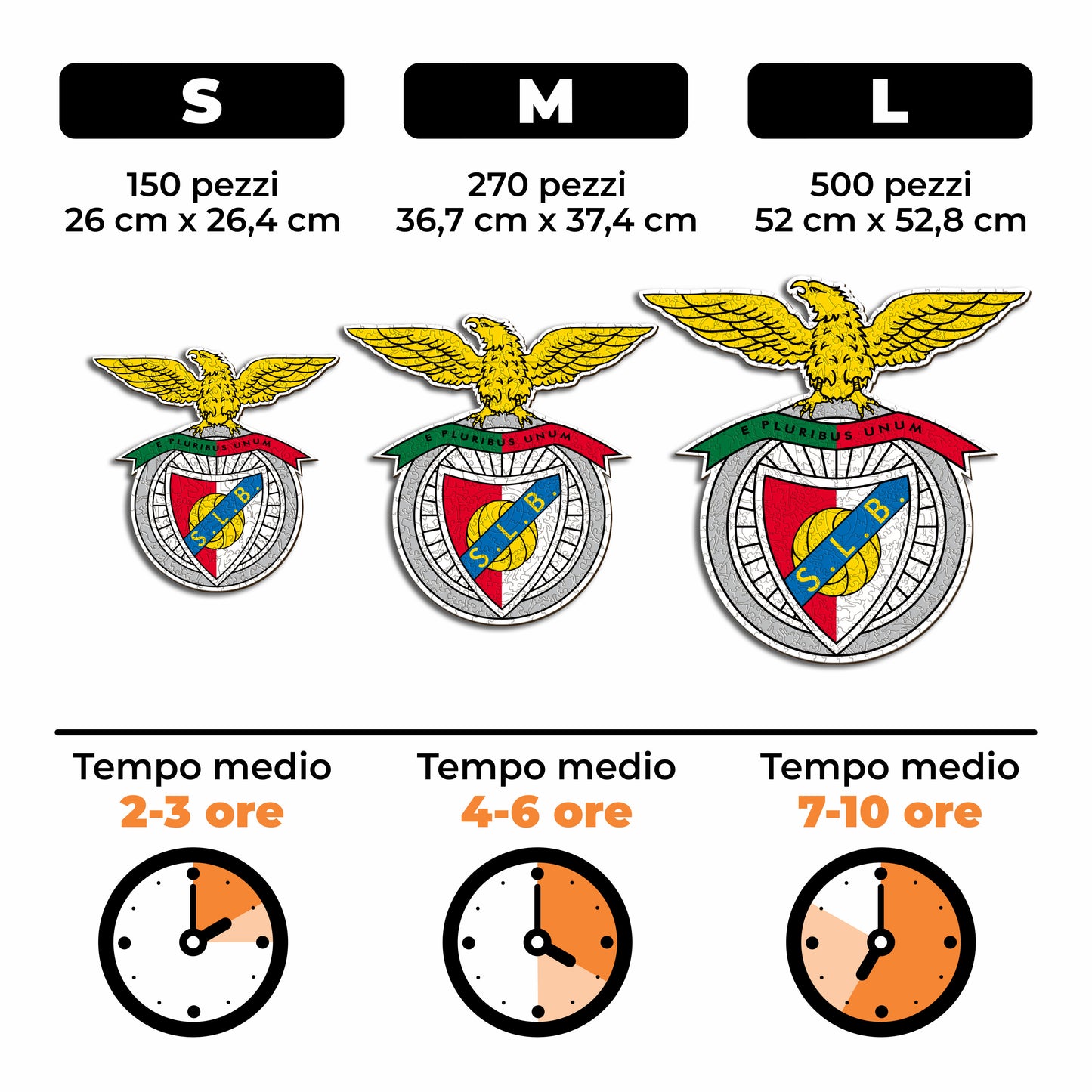 Logo Benfica® - Puzzle di Legno
