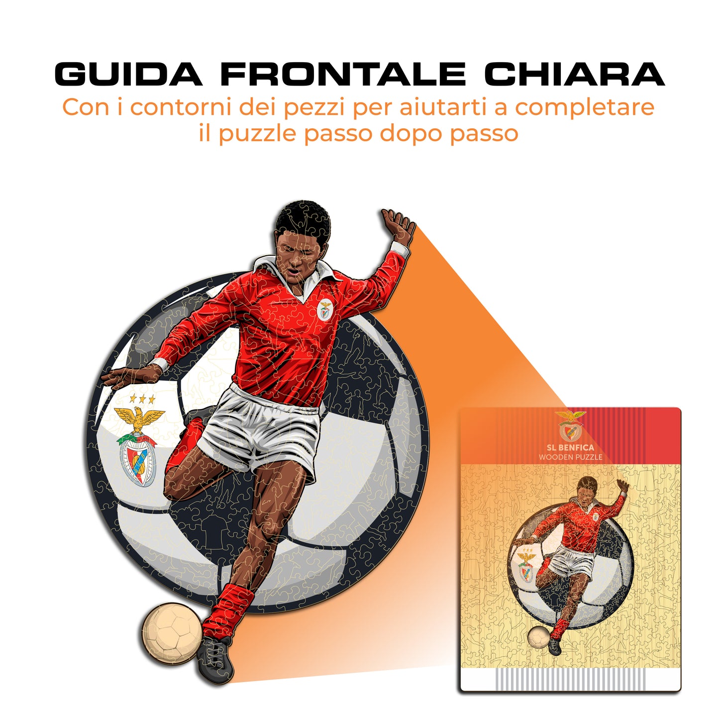 Eusébio - Puzzle di Legno