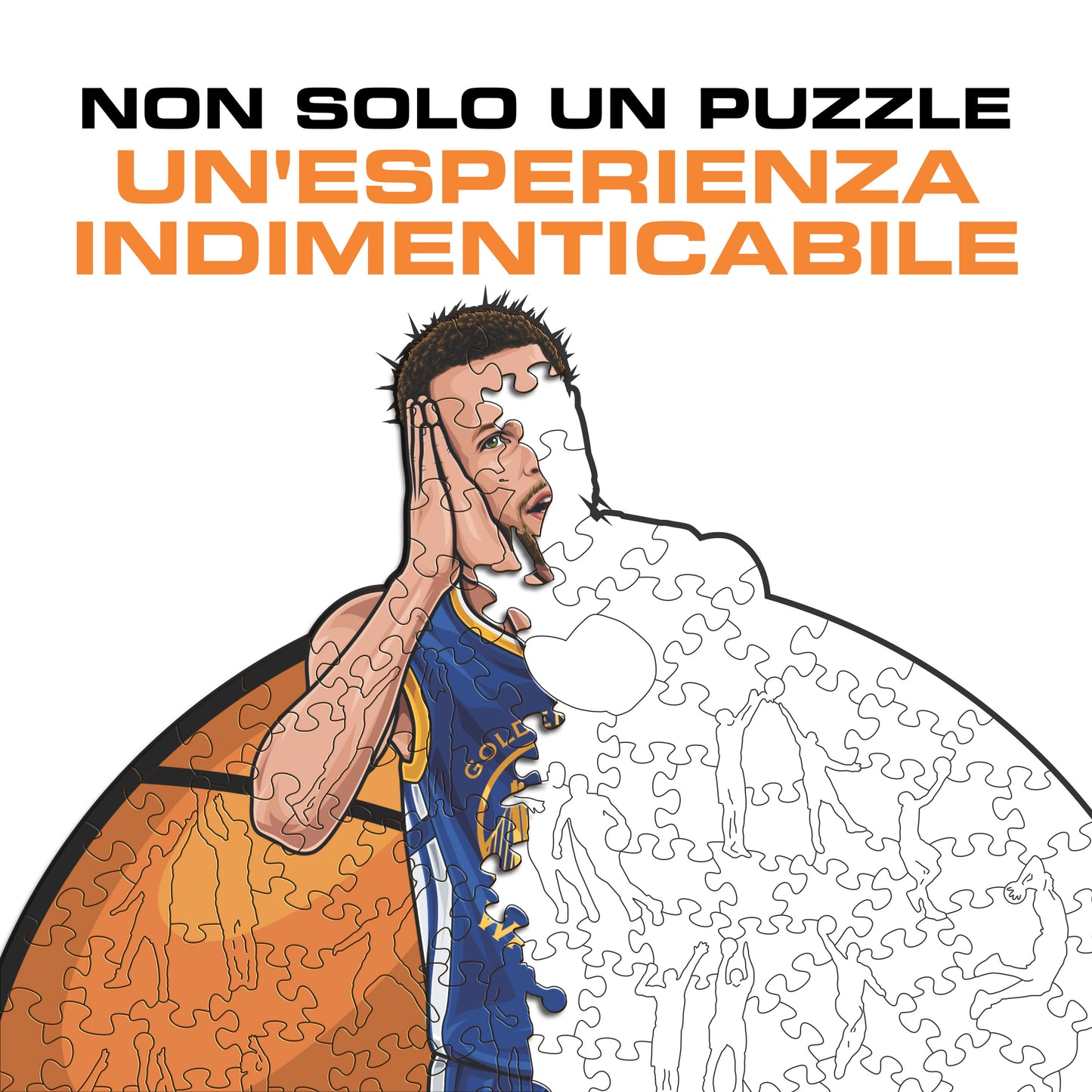 Stephen Curry - Puzzle en Bois