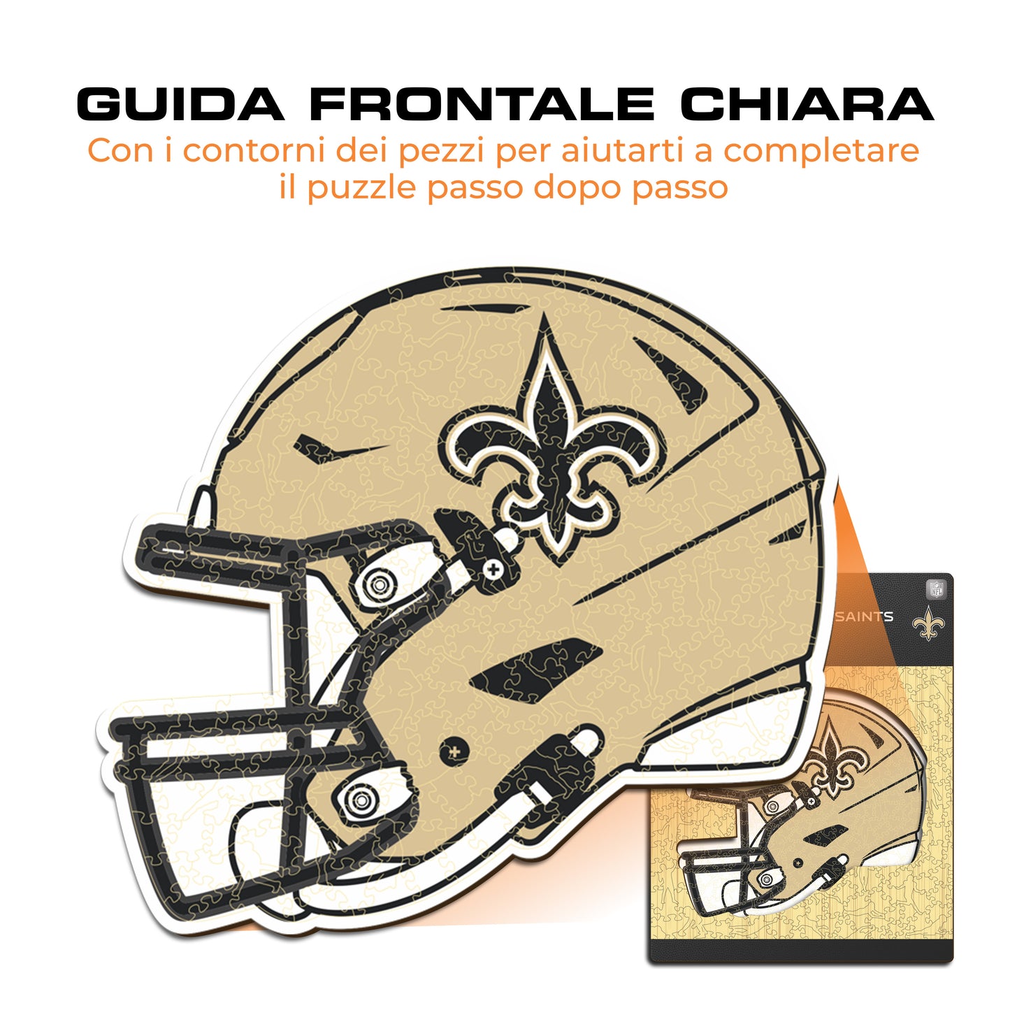 Casco New Orleans Saints™ - Puzzle di Legno