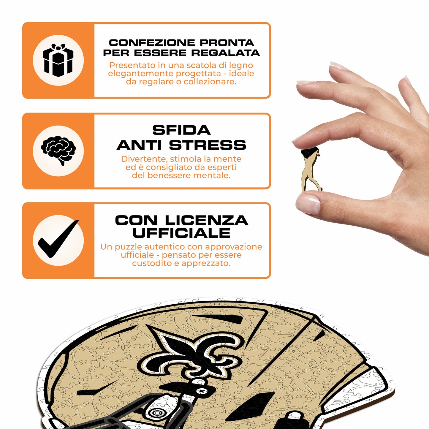 Casco New Orleans Saints™ - Puzzle di Legno