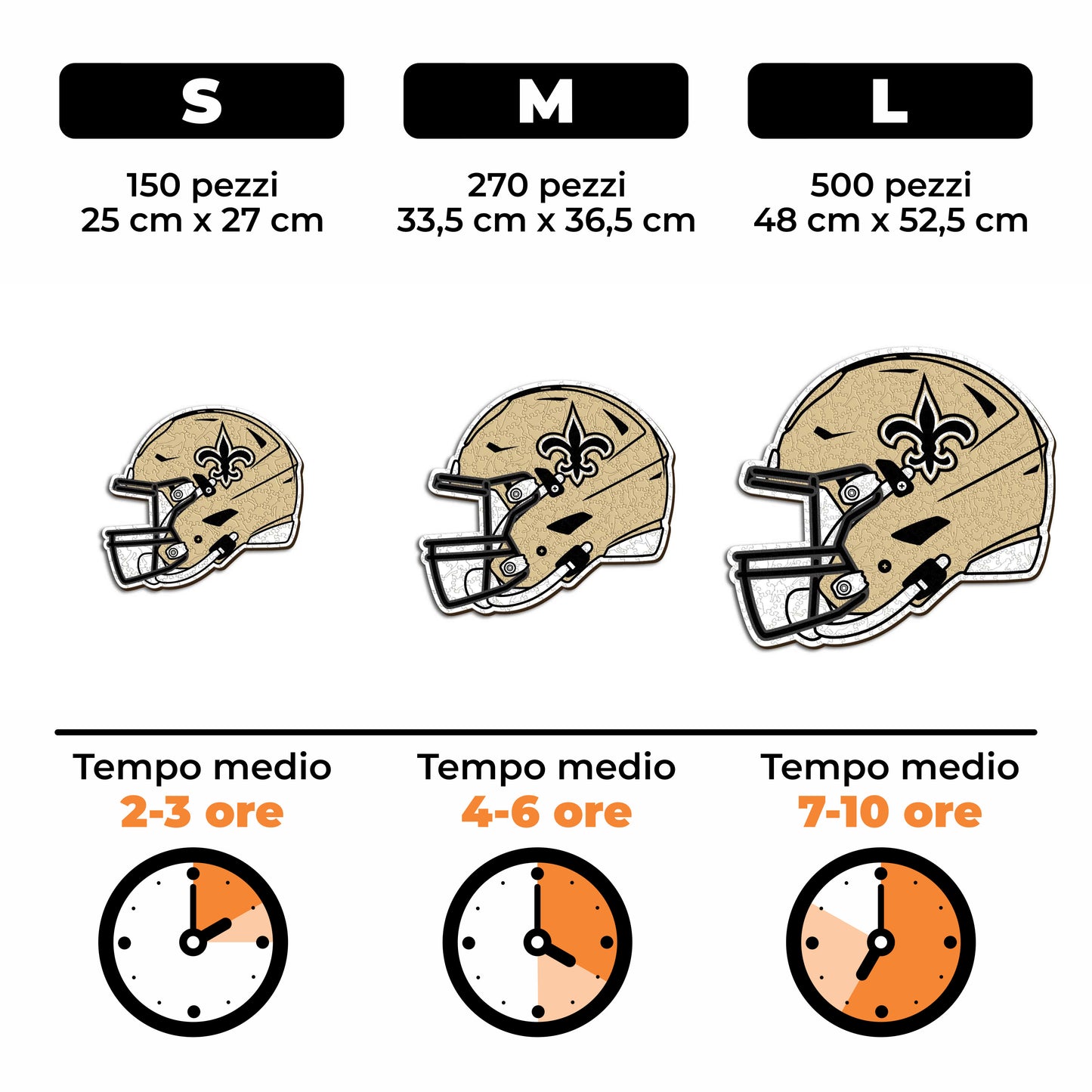Casco New Orleans Saints™ - Puzzle di Legno
