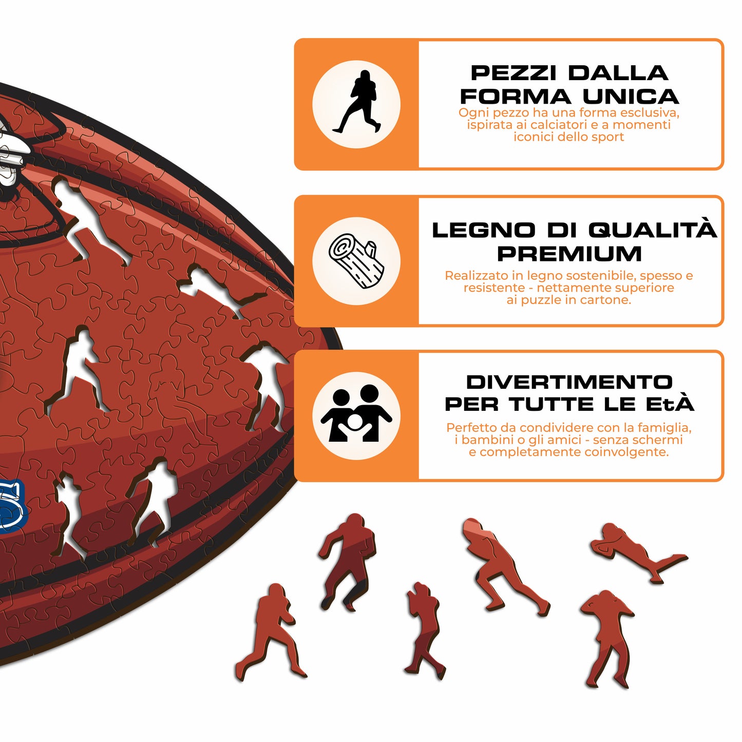 Palla Seattle Seahawks™ - Puzzle di Legno