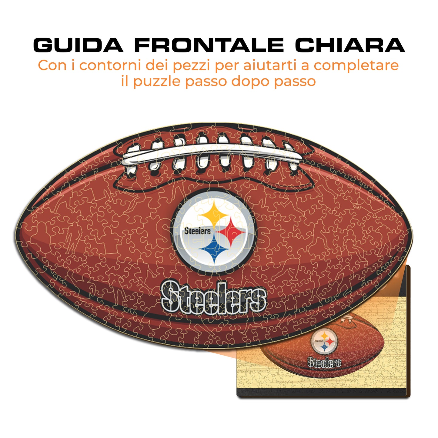 Palla Pittsburgh Steelers™ - Puzzle di Legno