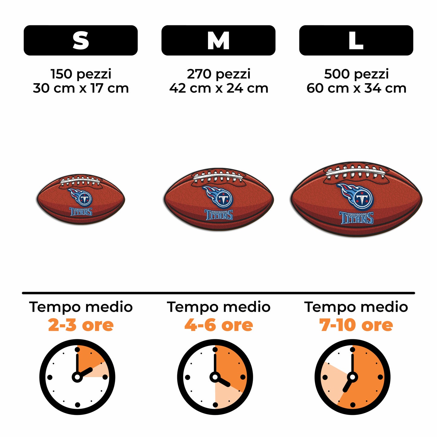 Palla Tennessee Titans™ - Puzzle di Legno