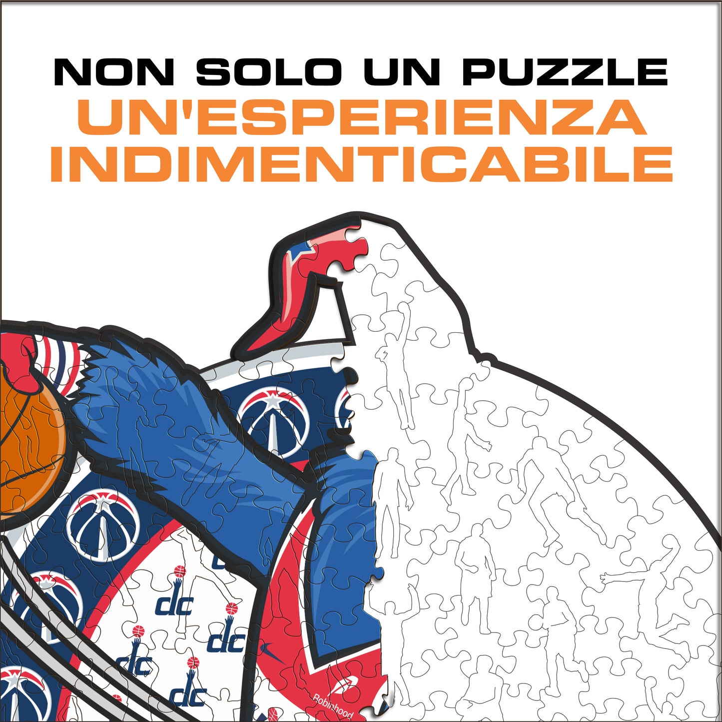 Washington Wizards™ Mascotte - Puzzle di Legno