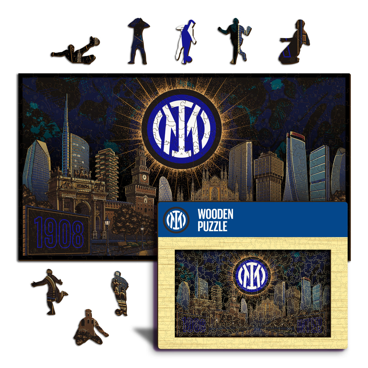 Skyline Inter® Puzzle di Legno