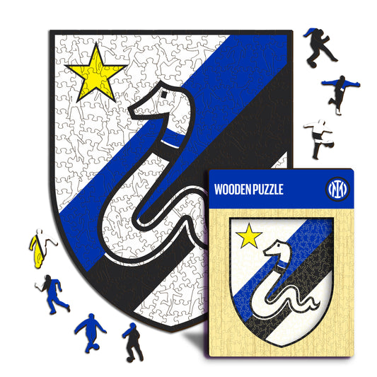 Retro Logo Inter® - Puzzle di Legno