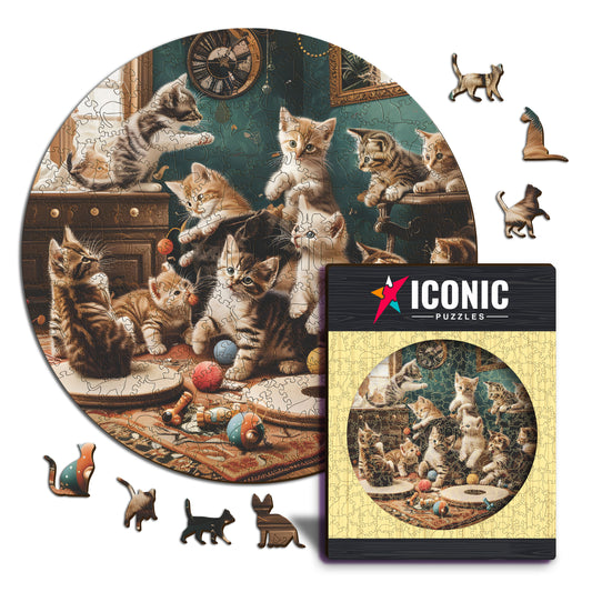 Gattini Giocosi - Puzzle di Legno
