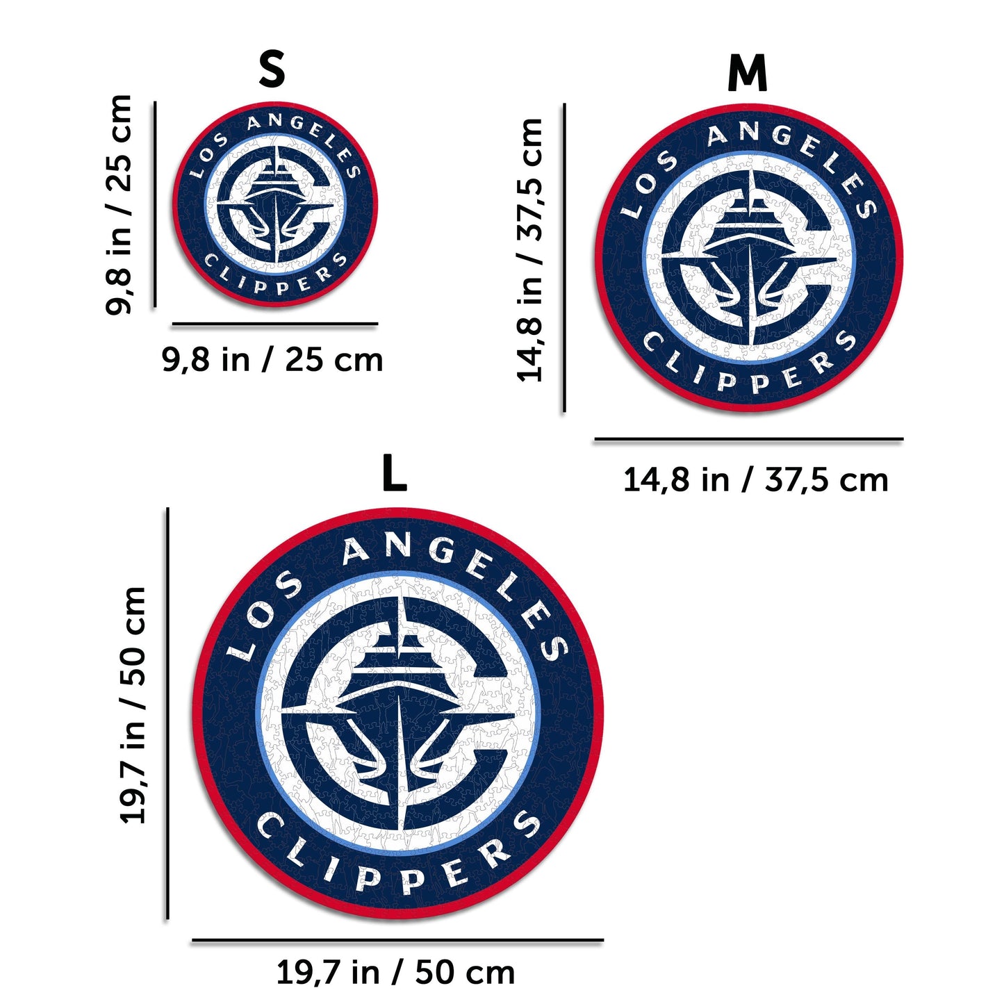Los Angeles Clippers™ Logo - Puzzle di Legno