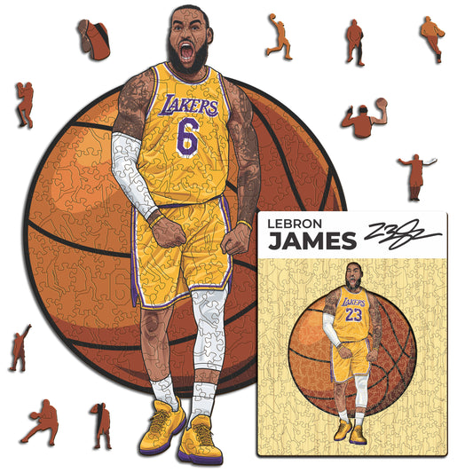 LeBron James - Puzzle di Legno