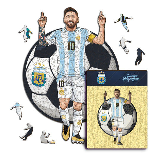 Lionel Messi - Puzzle di Legno