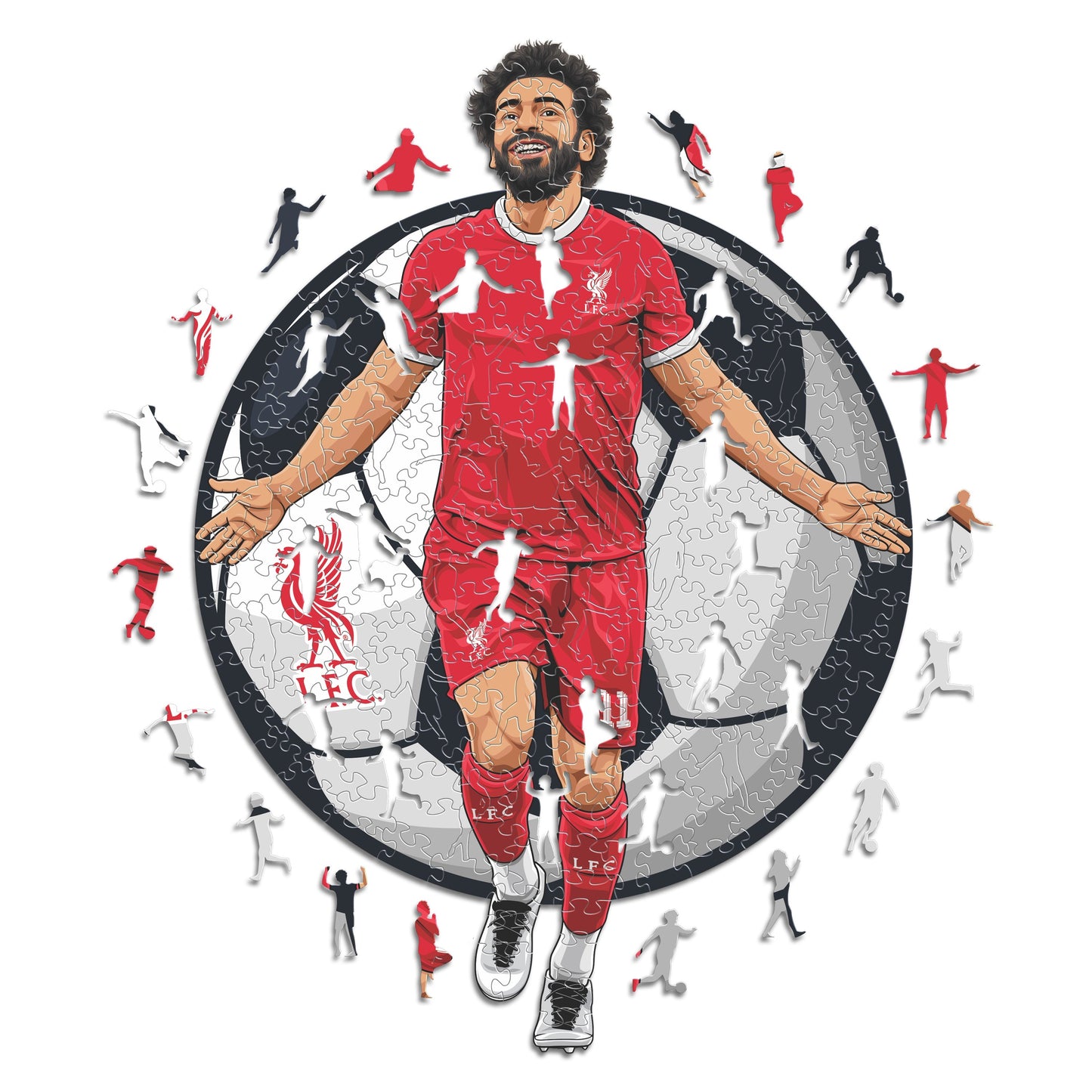 Mohamed Salah - Puzzle di Legno