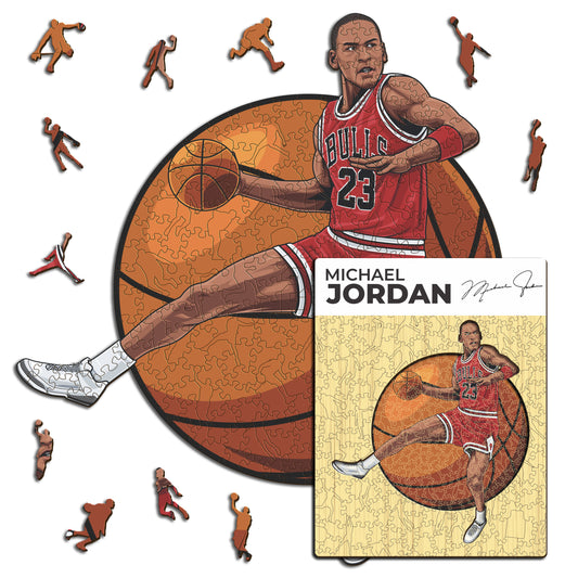 Michael Jordan - Puzzle di Legno