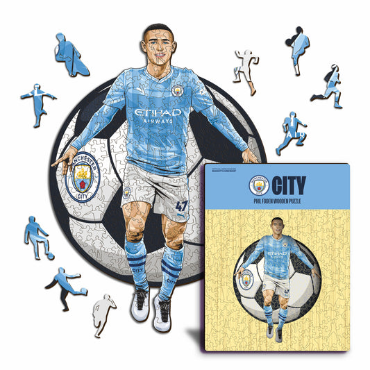 Phil Foden - Puzzle di Legno