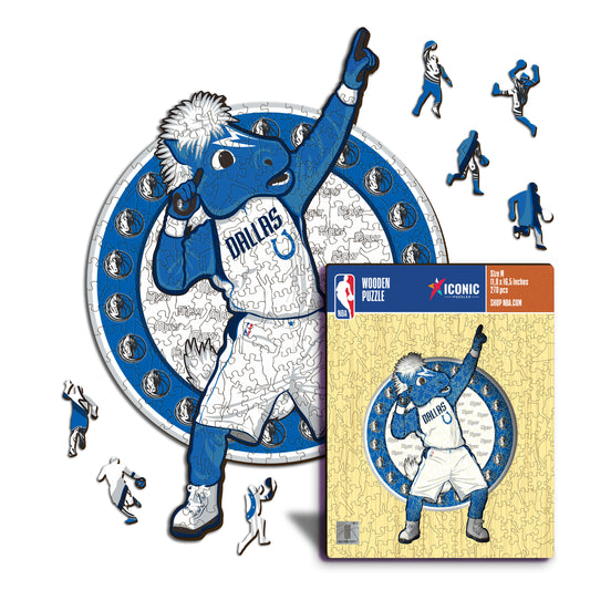 Dallas Mavericks™ Mascotte - Puzzle di Legno