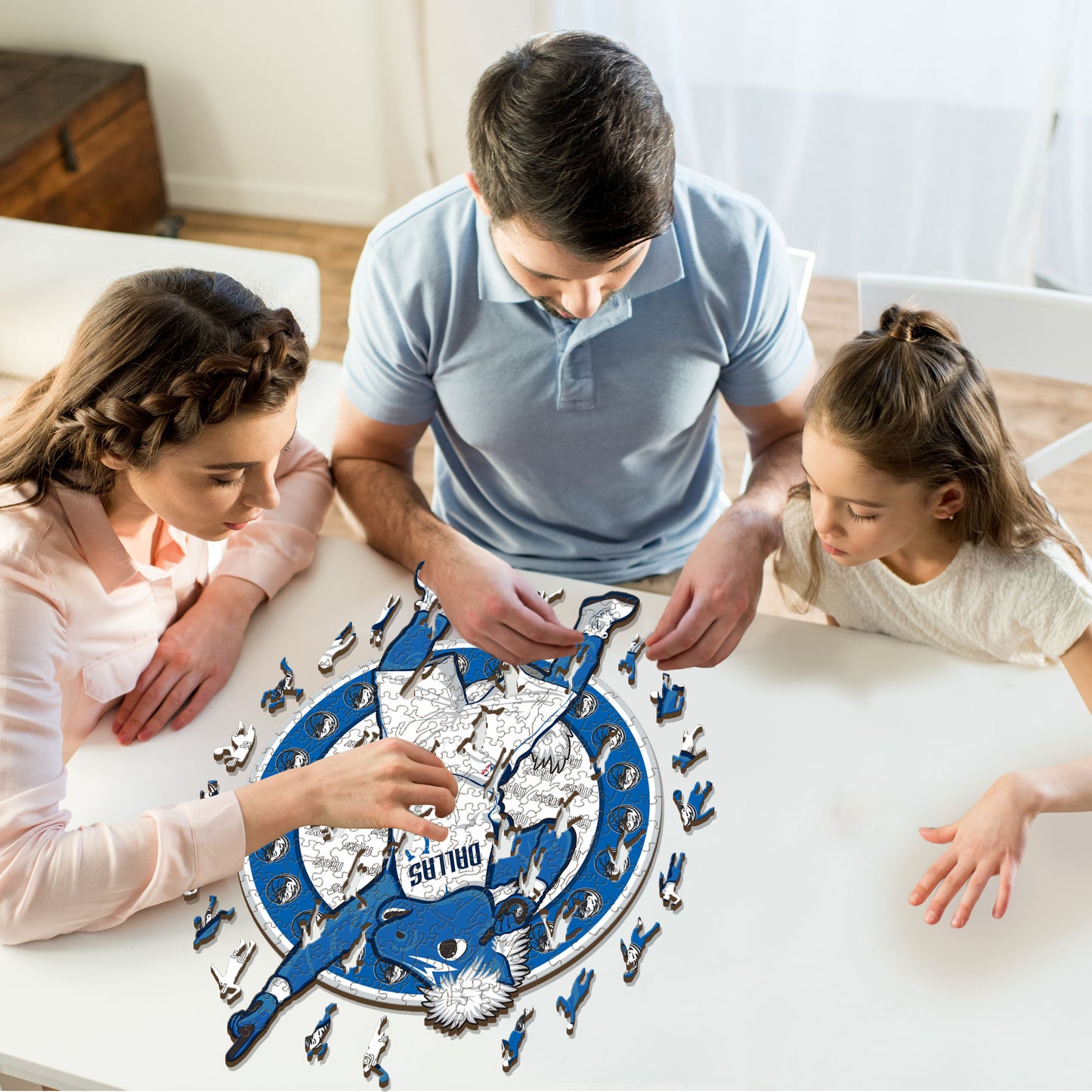 Dallas Mavericks™ Mascotte - Puzzle di Legno