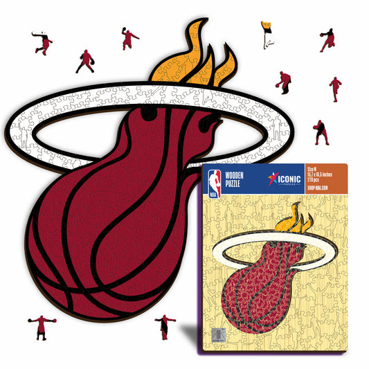 Miami Heat™ Logo - Puzzle di Legno