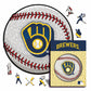 Milwaukee Brewers™ Palla - Puzzle di Legno
