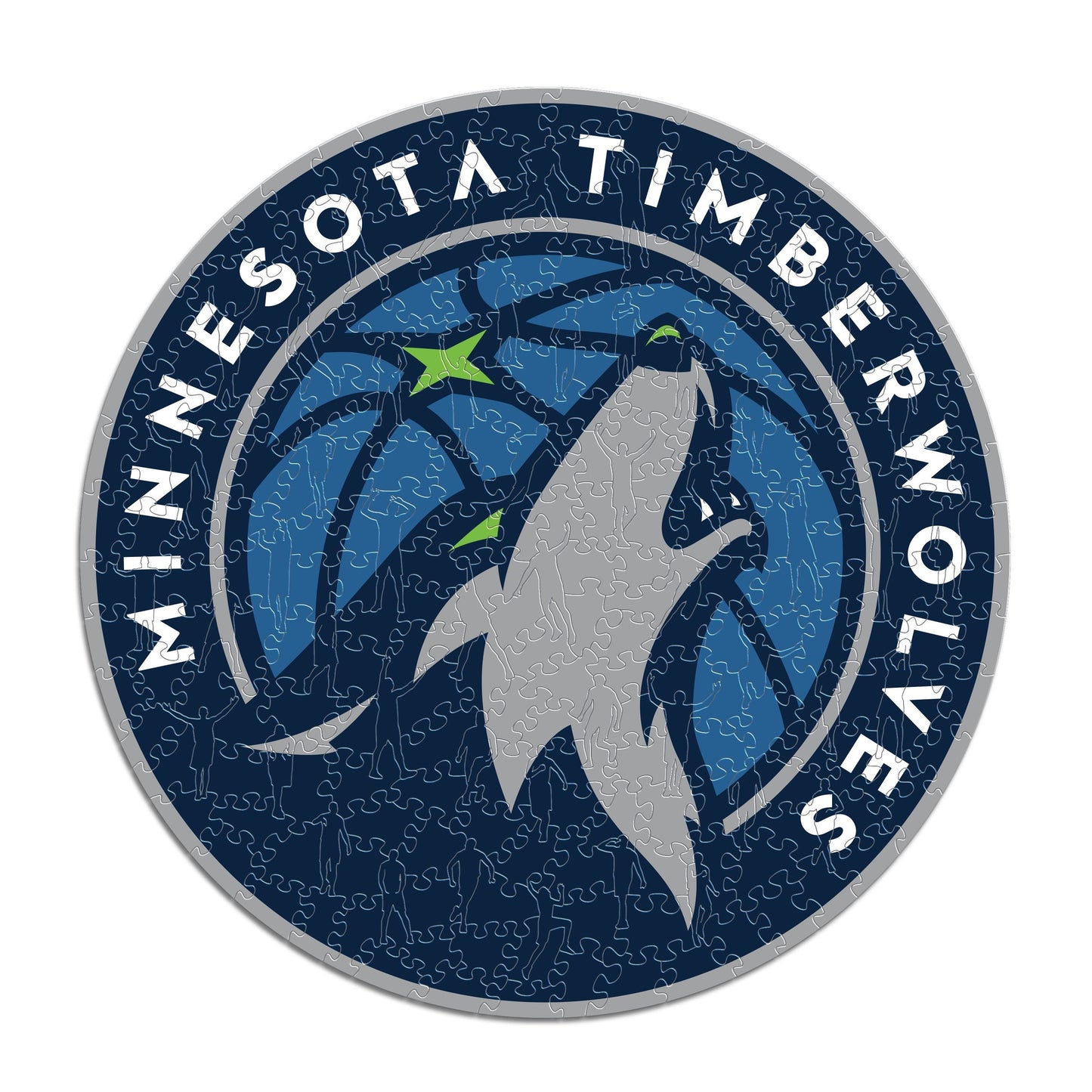 Minnesota Timberwolves™ Logo - Puzzle di Legno