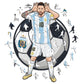 Lionel Messi - Puzzle di Legno