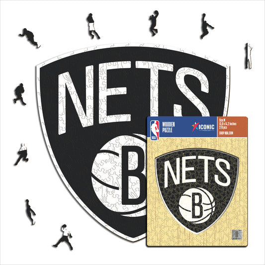 Brooklyn Nets™ Logo - Puzzle di Legno